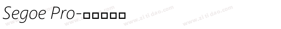 Segoe Pro字体转换